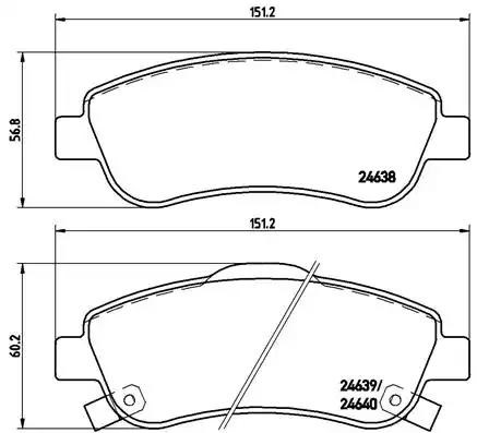 Колодки тормозные P28045 BREMBO