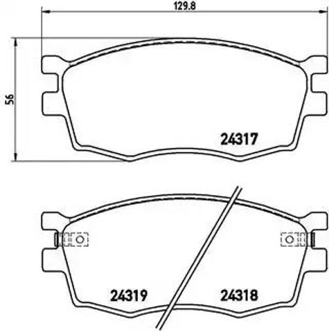 BREMBO P30026 Передние тормозные колодки в наличии Запорожье