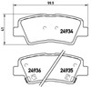 Колодки на тормоз задний дисковый P30047 BREMBO