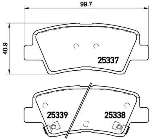 P30067 BREMBO Колодки тормозные задние дисковые купить в Львов