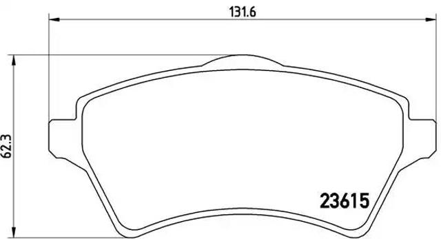 BREMBO P44011 Колодки тормозные передние дисковые в наличии Житомир