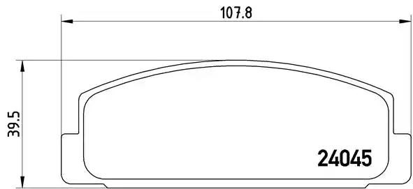 Задние тормозные колодки P49036 BREMBO