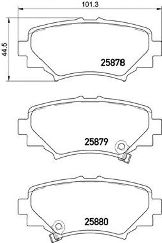 P49049 BREMBO Задние тормозные колодки купить в Львов