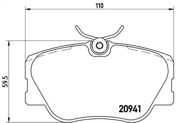 Колодки передние P50008 BREMBO