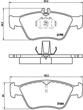 BREMBO P50023 Передние тормозные колодки в наличии Чернигов