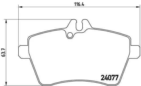 P50056 BREMBO Колодки тормозные передние дисковые купить в Житомир