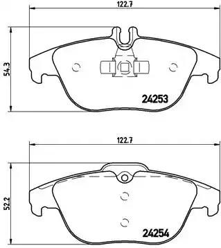 P50068 BREMBO Задние тормозные колодки купить в Павлоград