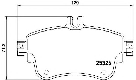 Колодки тормозные P50094 BREMBO