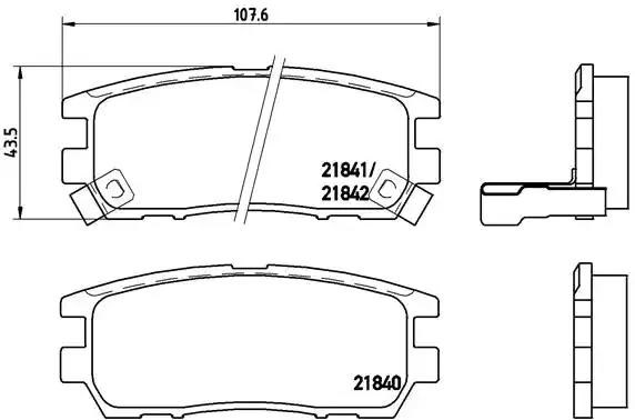 P54018 Колодки тормозные задние дисковые купить Тернополь