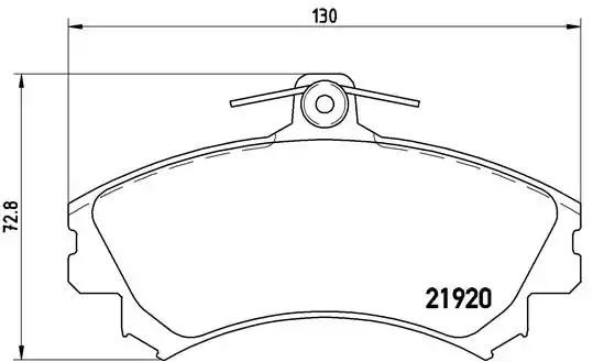 Тормозные колодки P54022 BREMBO
