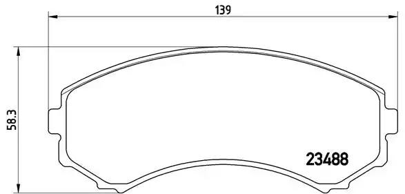 P54029 BREMBO Передние тормозные колодки купить в Николаев