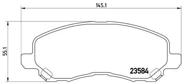 P54030 Передние тормозные колодки купить Тернополь