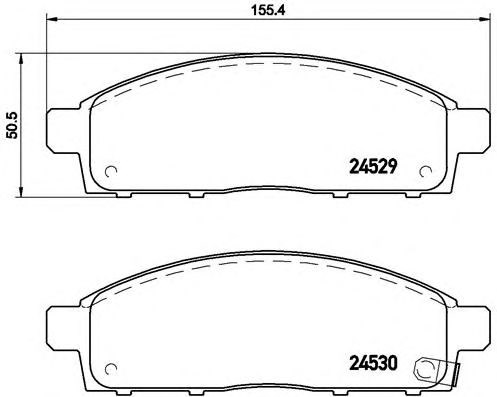 P54038 BREMBO Передние тормозные колодки купить в Ровно