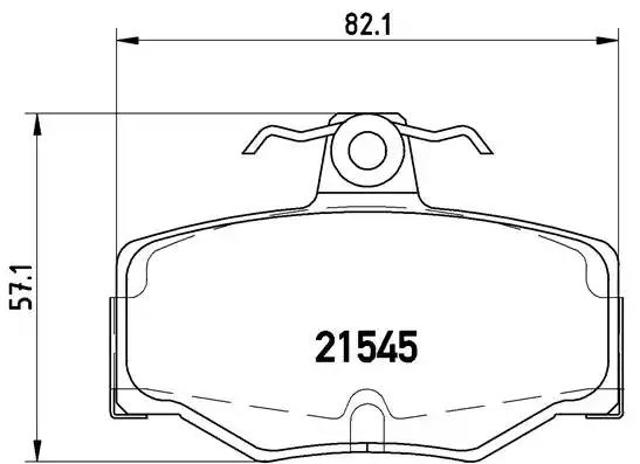 Задние дисковые колодки P56024 BREMBO