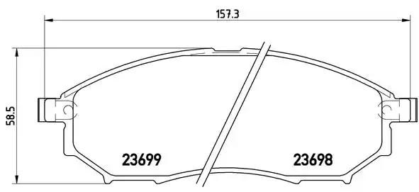 P56058 BREMBO Передние тормозные колодки купить в Николаев