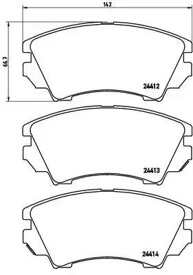 Тормозные колодки P59055 BREMBO
