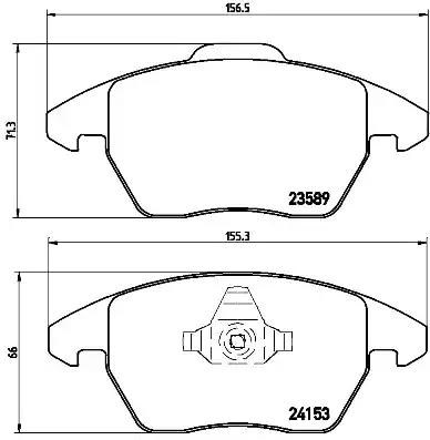 Колодки тормозные P61076 BREMBO