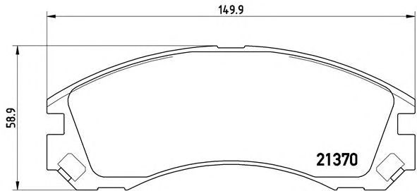 P61089 BREMBO Передние тормозные колодки купить в Черновцы