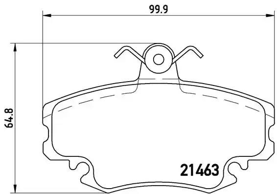 P68008 BREMBO Колодки тормозные передние дисковые купить в Запорожье