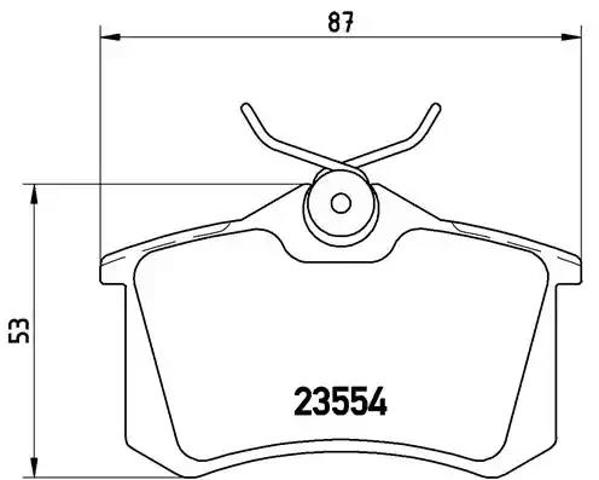 Колодки тормозные задние, дисковые P68024 BREMBO