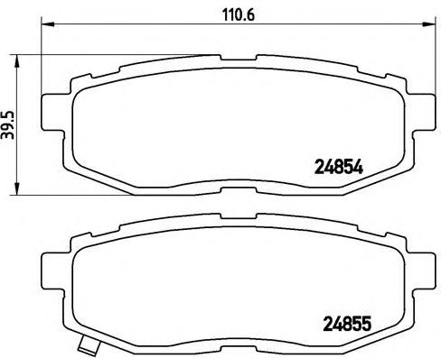 BREMBO P78018 Колодки тормозные задние дисковые в наличии Ирпень