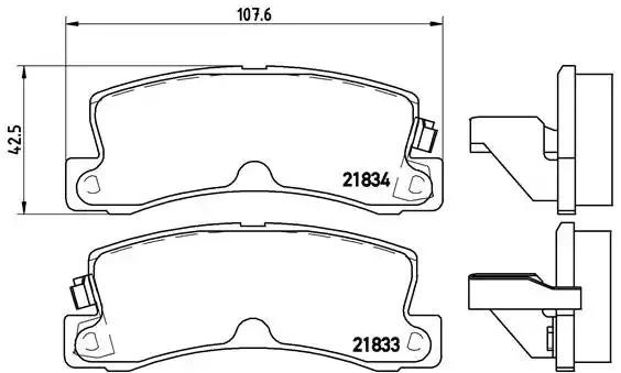 BREMBO P83015 Колодки тормозные задние дисковые в наличии Тернополь
