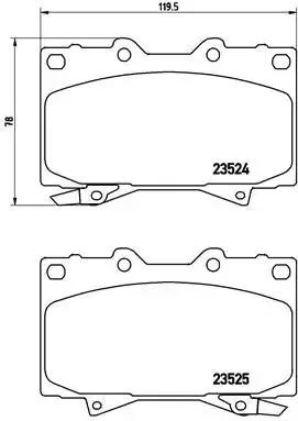 P83048 Передние тормозные колодки купить Сумы