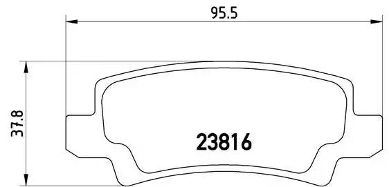 BREMBO P83065 Колодки тормозные задние дисковые в наличии Ровно