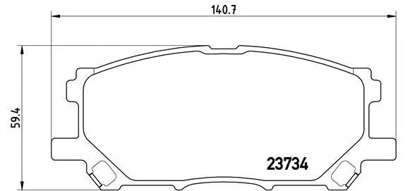 P83067 BREMBO Передние тормозные колодки купить в Сумы