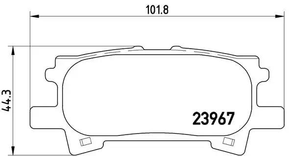Задние тормозные колодки P83068 BREMBO