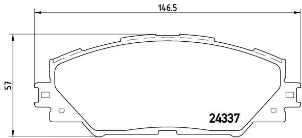 P83071 BREMBO Передние тормозные колодки купить в Ужгород