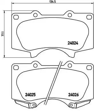 P83102 Колодки тормозные передние дисковые купить Черкассы