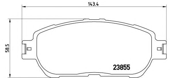 Колодки P83105 BREMBO
