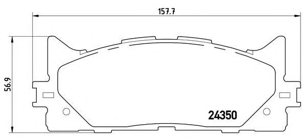 P83117 BREMBO Колодки тормозные передние дисковые купить в Сумы
