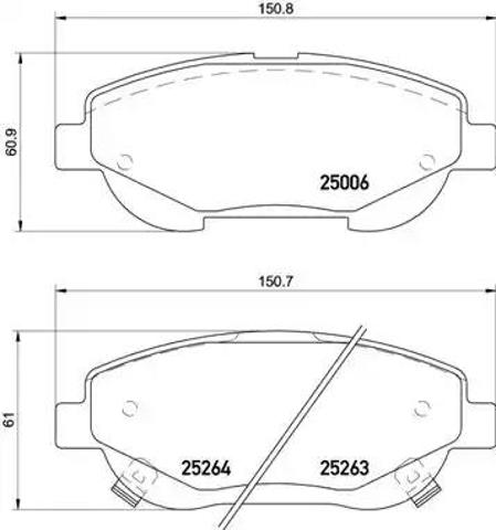 P83148 BREMBO Передние тормозные колодки купить в Ровно