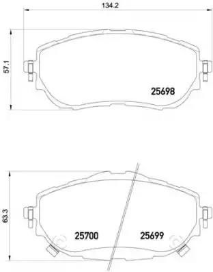 BREMBO P83150 Передние тормозные колодки в наличии Каменское
