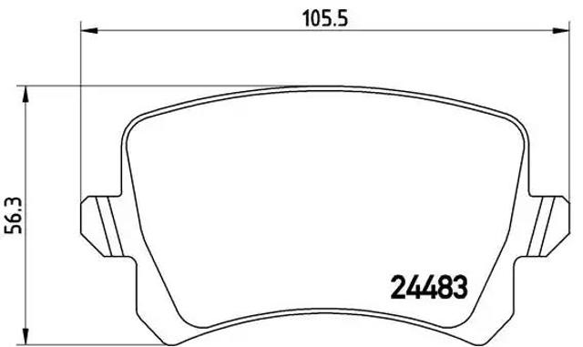 Задние тормозные колодки P85108 BREMBO