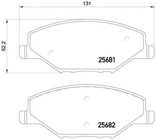 Тормозные колодки P85121 BREMBO