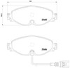 Колодки тормозные дисковые комплект P85126 BREMBO
