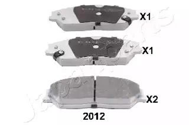 Колодки передние PA2012AF JAPANPARTS