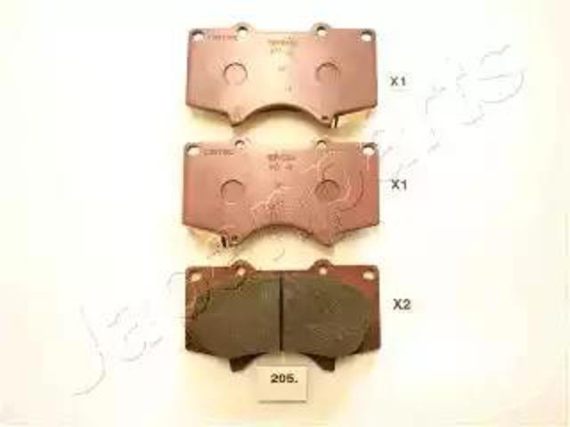 Колодки передние PA205AF JAPANPARTS