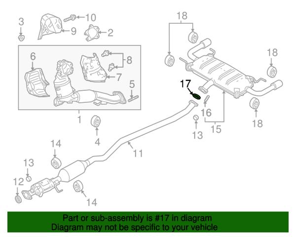 Прокладка штанов PE2340305 MAZDA