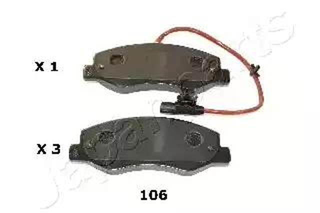 Колодки дисковые  PP106AF JAPANPARTS