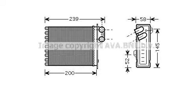 AVA RTA6398 Радиатор печки в наличии Харьков