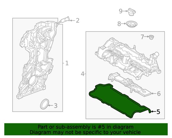 MAZDA SH0110235 Прокладка клапанной крышки двигателя в наличии Каменское