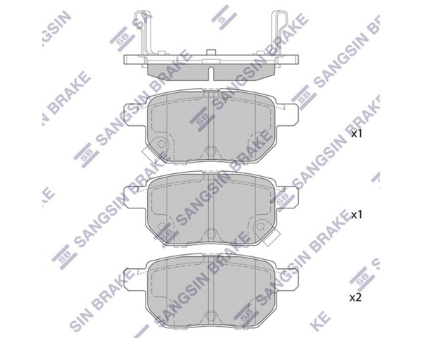 Колодки тормозные дисковые комплект SP2094 SANGSIN