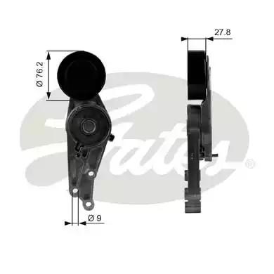 Роликовий модуль натяжителя ремня T38207 GATES