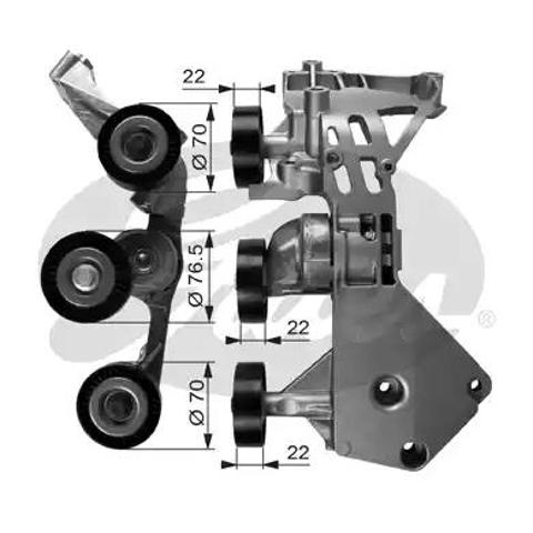Роликовий модуль натяжителя ремня T38465 GATES