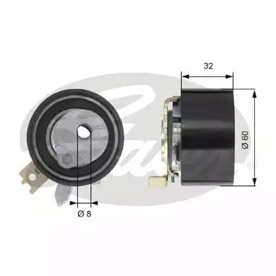 Ролик натяжителя T43014 GATES
