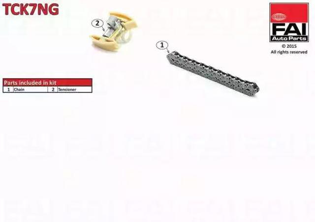 Цепь ГРМ, комплект, верхняя TCK7NG FAI